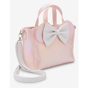 NWT‎ Sealed! Loungefly Disney Minnie Mouse Pink Pearl Mini Satchel Hand Bag!